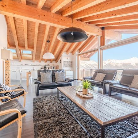 Ski Paradise Mountain & Luxe Apartments Veysonnaz Kültér fotó