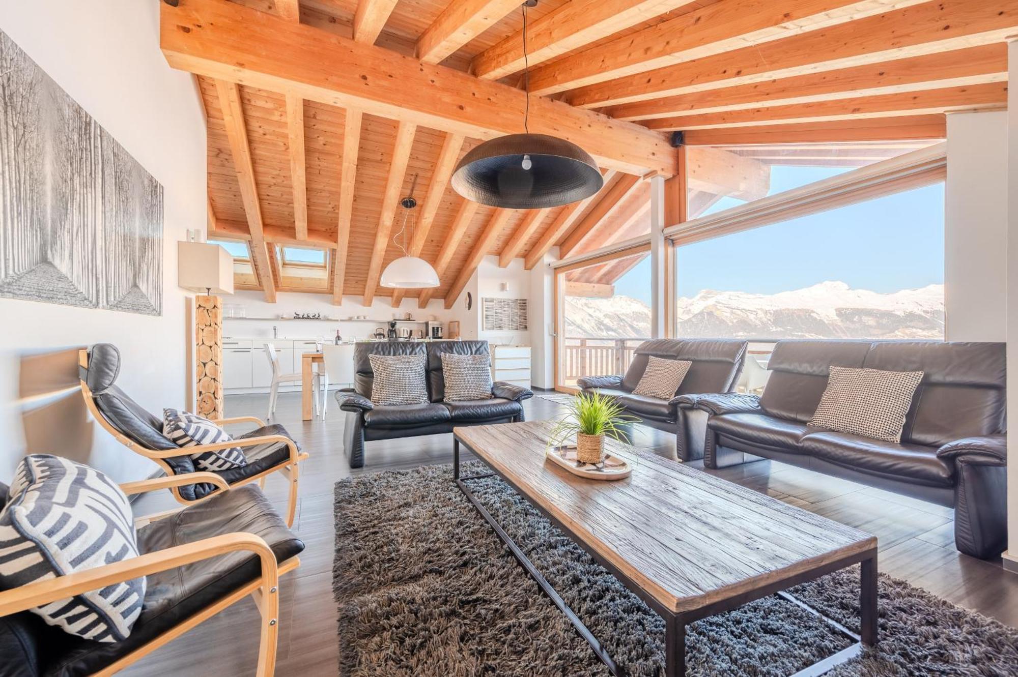 Ski Paradise Mountain & Luxe Apartments Veysonnaz Kültér fotó