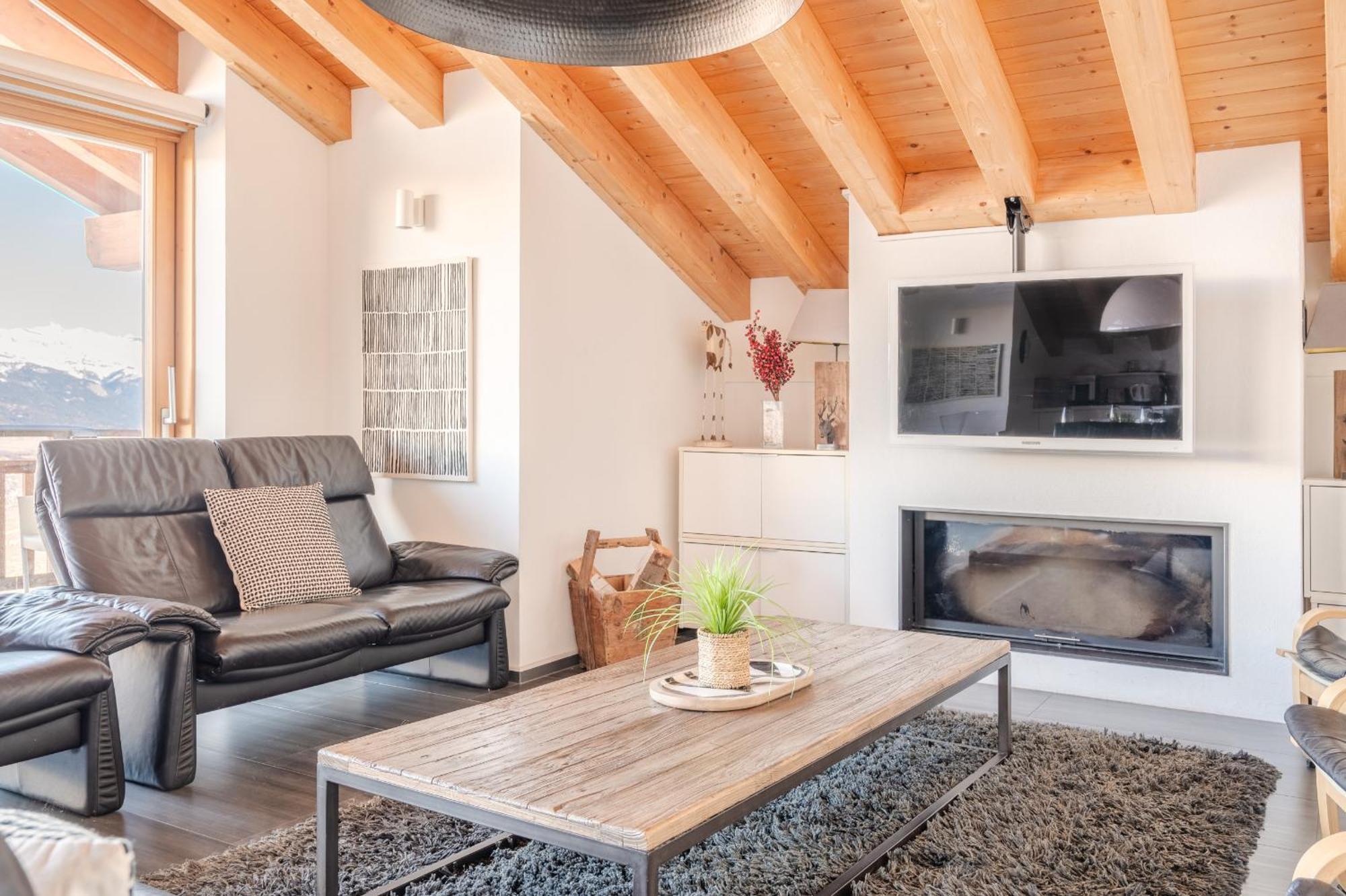 Ski Paradise Mountain & Luxe Apartments Veysonnaz Kültér fotó