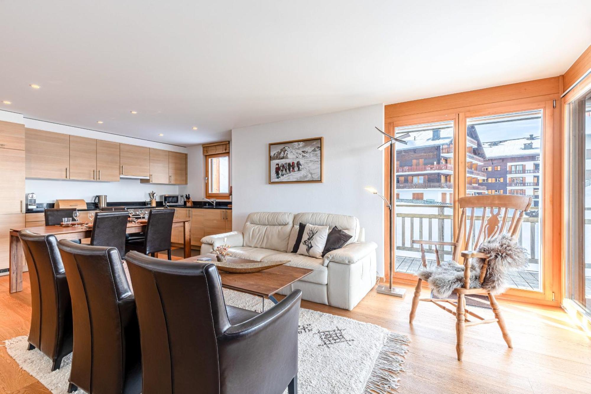 Ski Paradise Mountain & Luxe Apartments Veysonnaz Kültér fotó